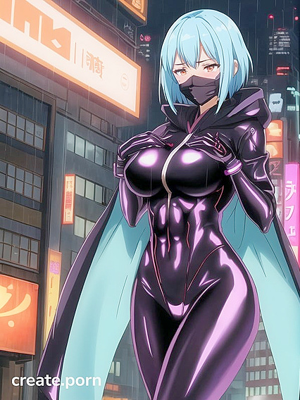 Embarrassed Big Breasted Beauty in Latex Suits Her Horny Fantasies