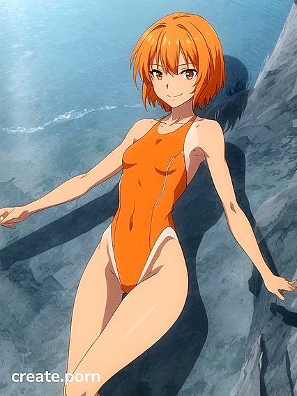 Bobcut Babe with Small Breasts Dances Seductively in Hentai AI Image
