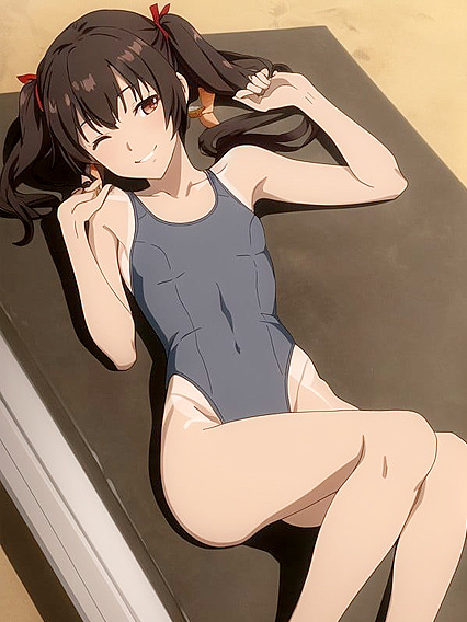 Skinny 18-Year-Old with Tiny 18+ Ass in Seductive Hentai AI Image