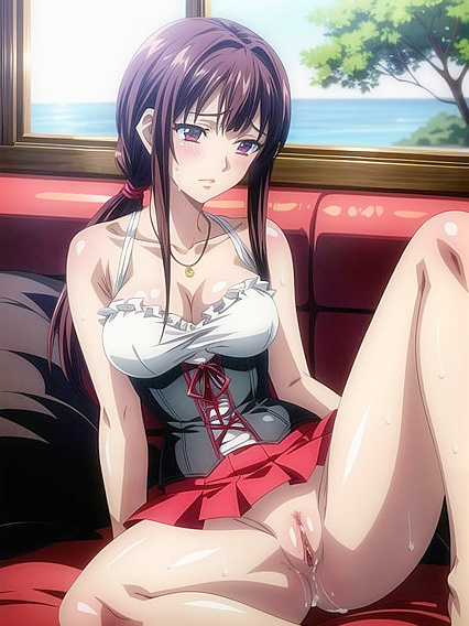 Teen 18+ in Tight Mini-Skirt Shows off Curvy Body in Steamy Hentai AI Image