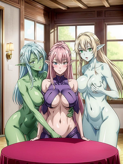 Screencap Hentai - Sensual Elf with Pointy Ears in Intense Image