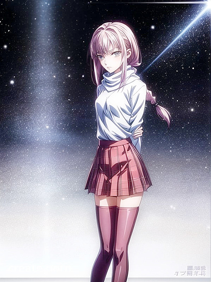Pale-Skinned Beauty with Small Breasts in Seductive Wallpaper Hentai AI Image