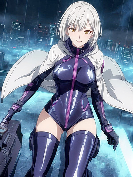 Busty Bust Shot in White Hoodie for Steamy Hentai Pleasure