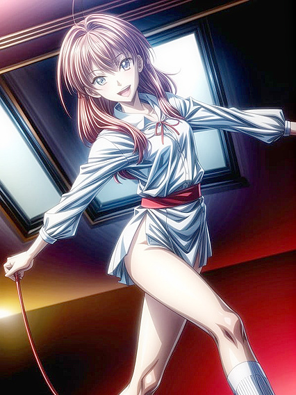 Red-Haired Cutie with Tiny 18+ Tits Teased in Seductive Hentai Fantasy