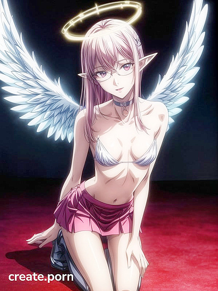 Angel with Pointy Elf Ears and Tiny 18+ Ass in Seductive Hentai Fantasy