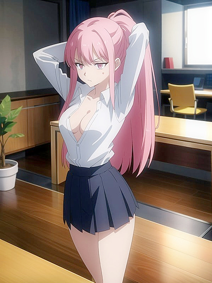Rounded Ass and Breasts in Pink Hentai for Ultimate Pleasure