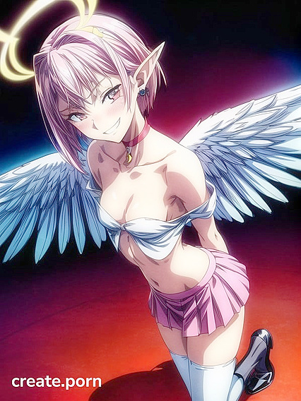 Pink-Haired Submissive Teen 18+ in naughty 18+ Hentai AI Image