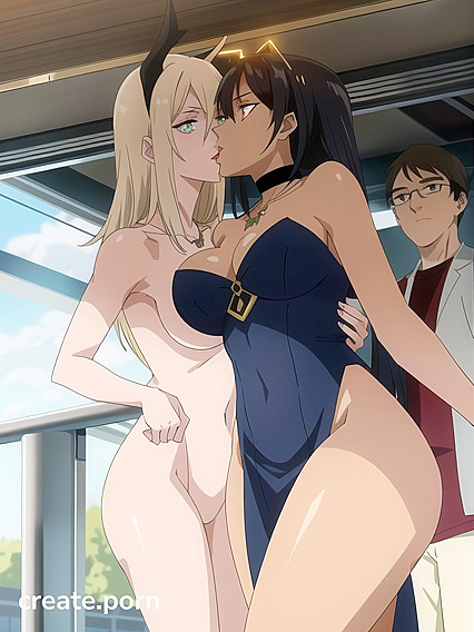 Necklace-Wearing Beauty with Glowing Eyes Takes Pleasure on the Bus in Hot Hentai AI Image