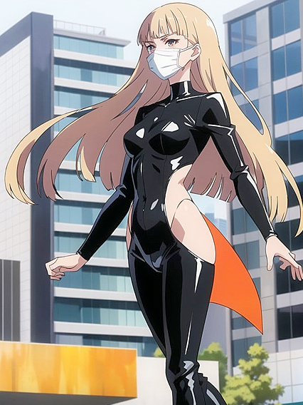 Facemask Fetish with Rounded Ass in Elegant Tailcoat Hentai AI Image
