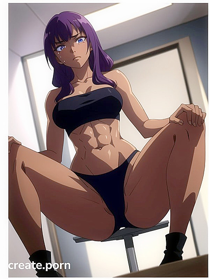 Massive-Ass Beauty with Rounded Breasts Takes Center Stage in Busty Hentai AI Image