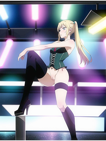 Skinny Blonde Duo Entangled in Hot Hentai AI Image