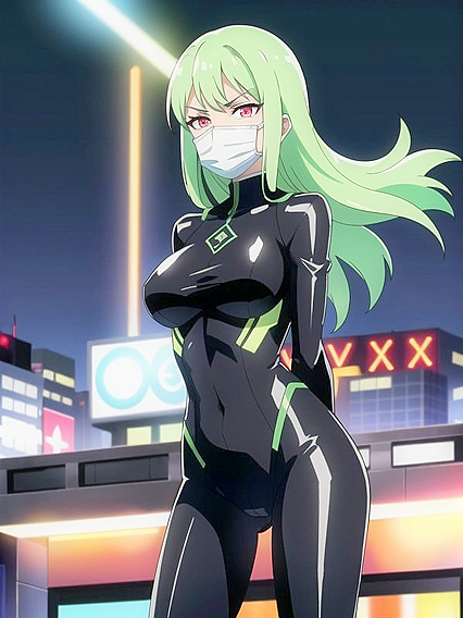 Superhero with Bone Mask Teases Her Rounded Ass in Hentai Ecstasy