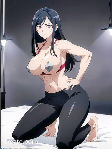 Over 20 HotBlack-Haired Beauties in Bed for Steamy Hentai AI Image