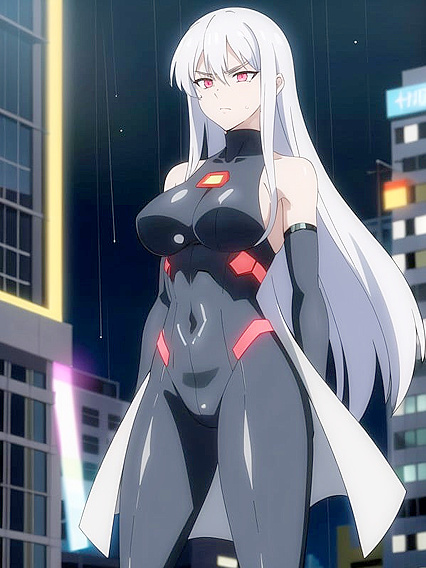 Long-legged Beauty in Carnival Suit and Leggings for Steamy Hentai AI Image