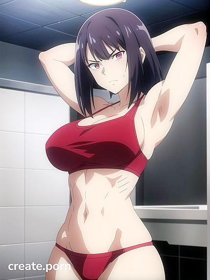 Furious Bikini Babe Explodes in Steamy Solo Hentai AI Image