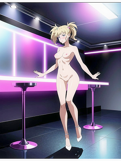 18-Year-Old With Pigtails and Pale Skin in Seductive Hentai AI Image