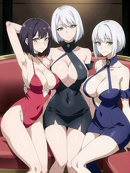 Happy With Her Arms Raised High, Showing Off That Massive Ass in Hentai AI Image