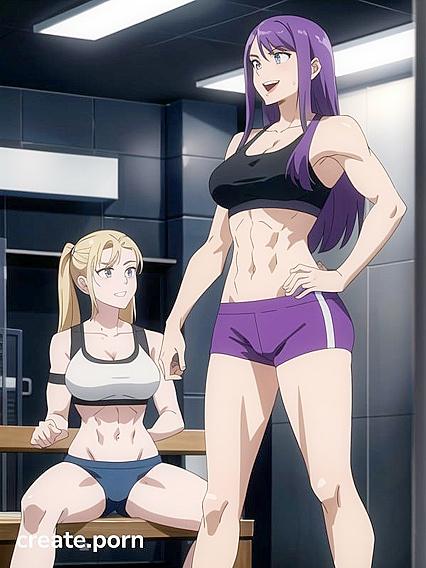 CutePale-Skinned Babe Gets Seductive in the Gym for Steamy Hentai AI Image