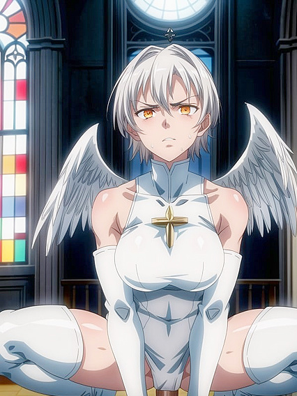 Angry Warrior With Light Brown Skin Wields Armor in Steamy Hentai AI Image