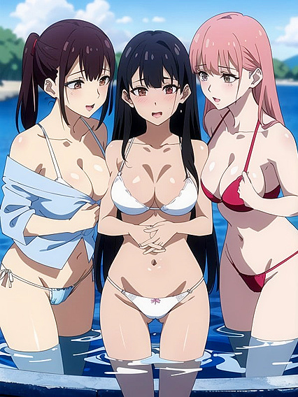 Wet School Uniform and Pigtails - A Steamy Hentai Fantasy