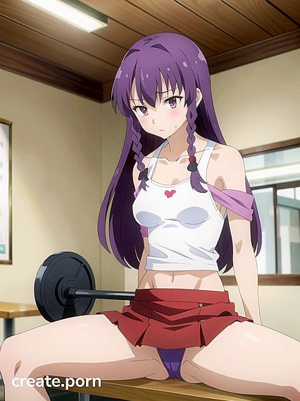Fit Purple Character Takes On Intense Solo Hentai Adventures