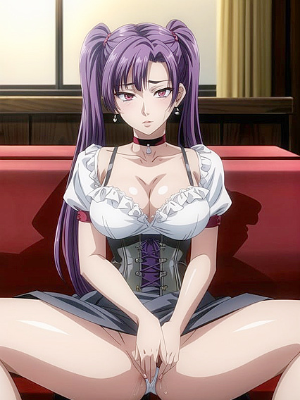 Medium-Assed Beauty in a Sexy Skirt Enjoys Intense Hentai Pleasure