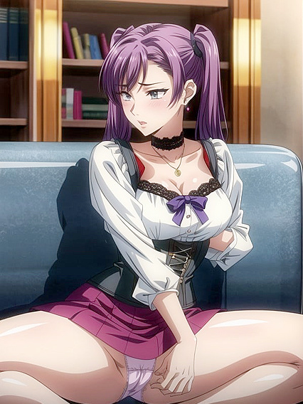 Light Brown Beauty with Perfect Curves Teased in Blouse for Hentai Fun