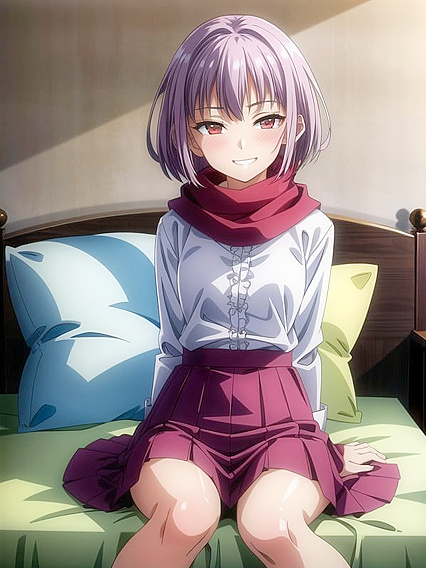 Rounded Ass and Short Statured Beauty Wrapped in Scraf for Steamy Hentai AI Image