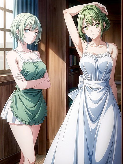 Arms Raised and Breasts Exposed - A Detailed hentai Fantasy Adventure