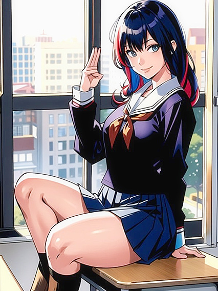School Girl 18+s in Multi-Colored Uniforms Enjoy Ecstatic Hentai Pleasure