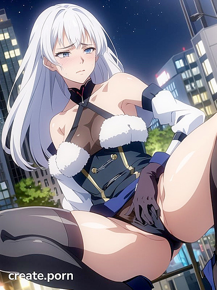 Beauty in Nighttime Hentai Bust Shots Hentai AI Image