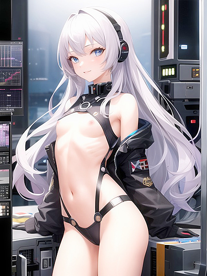 Skinny 18-Year-Old Wallpaper Fantasy in Hentai AI Porn Action