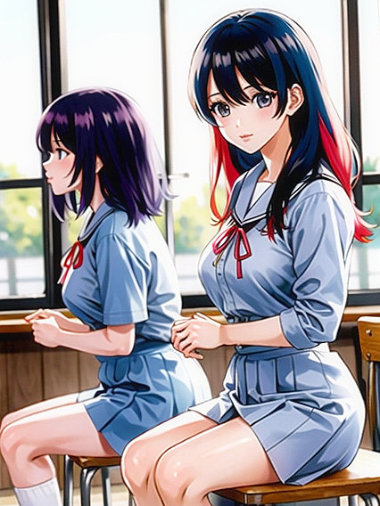 Colorful Manga Classroom Turned into Steamy Hentai Delights