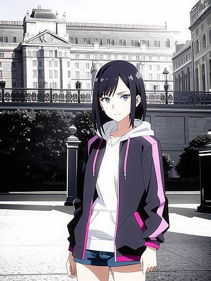 Palace Guard in Jacket and Hoodie Seduces with Hentai Passion