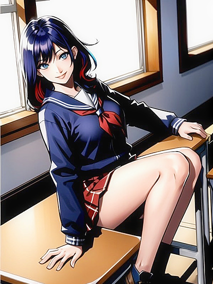 in Happy Classroom Outfit Enjoys Steamy Hentai Delights