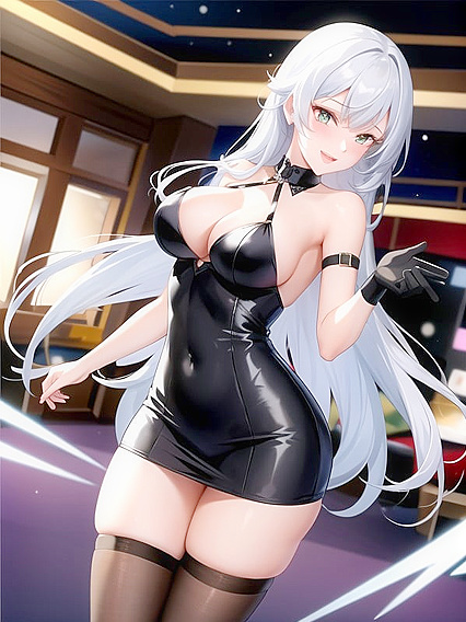 Cute Girl 18+ in Club Outfit Shows Off Her Seductive Moves in Hentai AI Porn