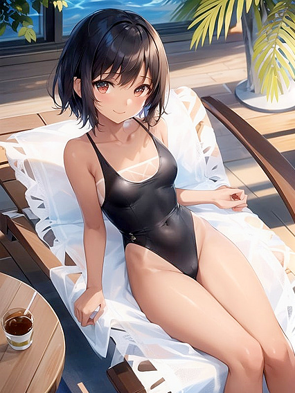Busty Bliss by the Pool - A Happy Hentai Adventure