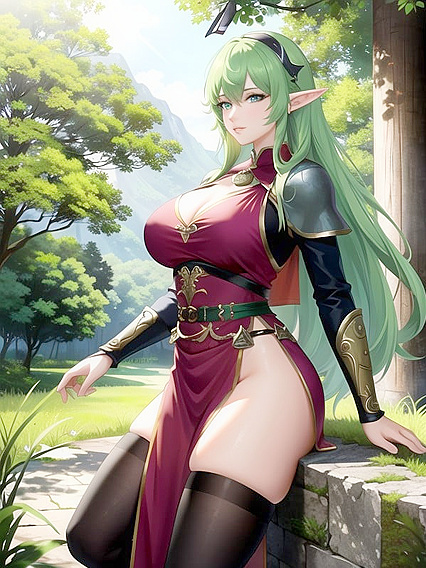 Green-Skinned Beauty Enslaved by Viking Warrior at High Noon Hentai Pleasure