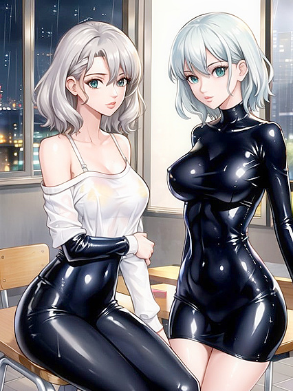 Ash's Busty Manga Perfection in Seductive Hentai AI Image