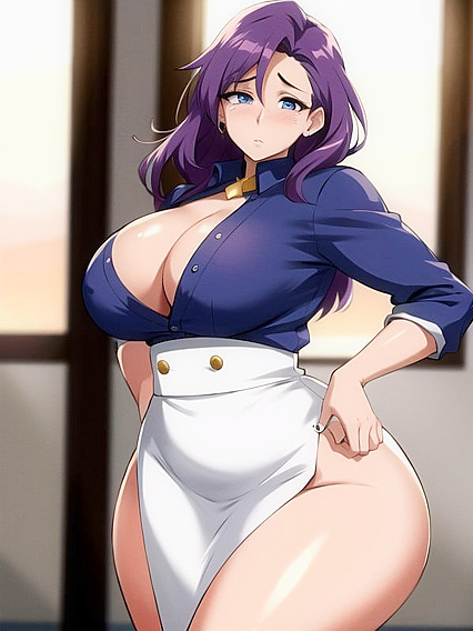 Massive-Assed Beauty Cries Out in Pleasure During Kitchen Hentai Session