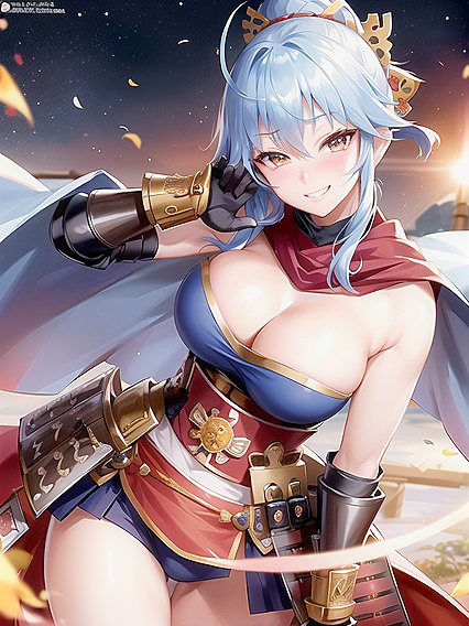 Massive Breasts in Armor Gloves - A Busty Hentai Fantasy