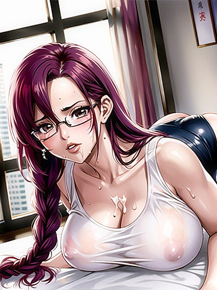 Tight Top and Stockings Heat Things Up in Bedroom Hentai Satisfaction