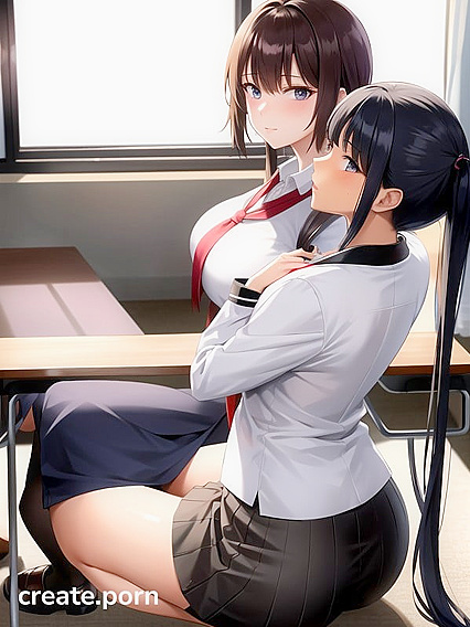 18-Year-Old in School Uniform Shows Off Seductive Tan Lines in Hentai AI Image