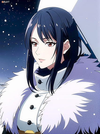 Pale-Skinned Beauty in Fur Coat Shows Off Her Busty Charm in Steaming Hentai AI Image