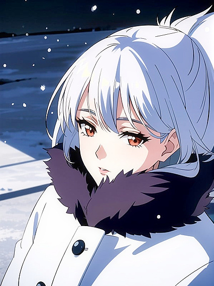 Snowy Night Seduction - Add Detail in Fur Coat Hentai Fantasy