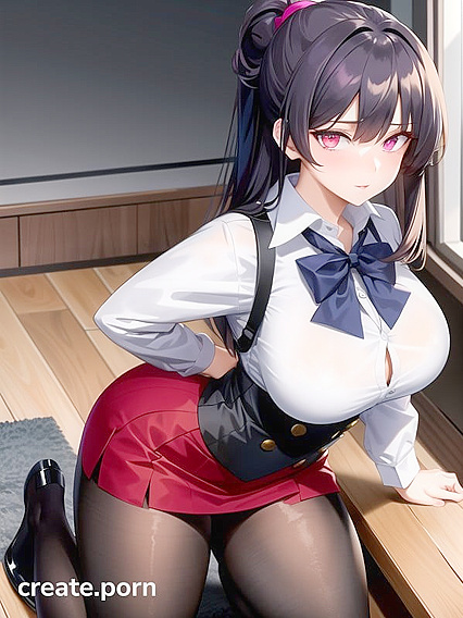 Massive-Assed Pale Beauty Takes Over the Classroom in Steaming Hentai AI Image