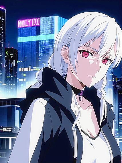 Screencap Seduction - Hoodie and Jacket in Hentai AI Image