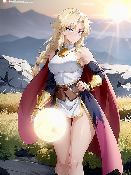Natural Breasts and Armor Gloves - A Sensual Armored Hentai Adventure
