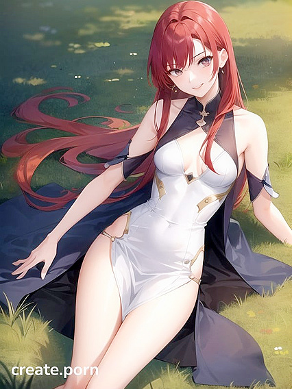Red-Haired Beauty Takes On Multiple Partners in Steamy Hentai AI Image
