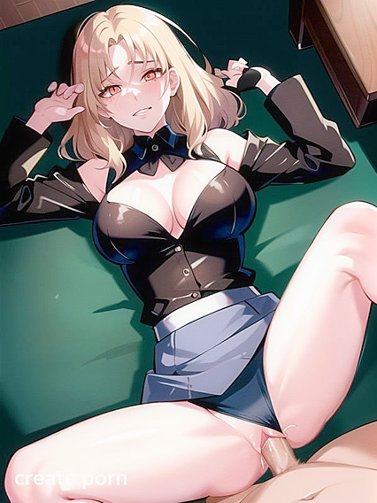 Skinny Girl 18+ with Natural Breasts Enjoys IntenseStraight Hentai AI Image